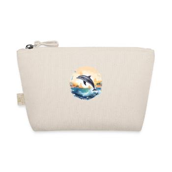 Delphin-Sprung - Bio-Täschchen - Natur - Vorne