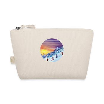 Skier Ski Skiing Ski Design Skiing Outfit - Organic Pouch - nature - Front