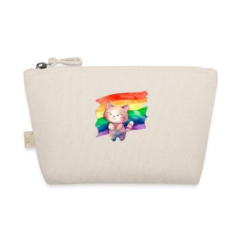 Chat avec drapeau lgbt - Trousse biologique - nature - Devant