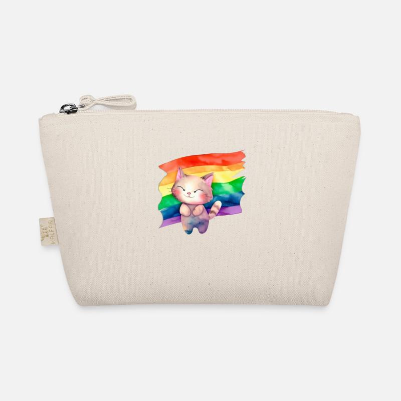 Chat avec drapeau lgbt Trousse biologique
