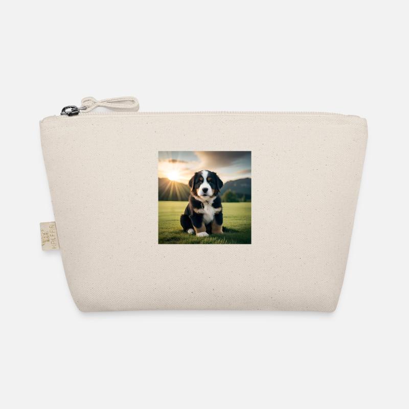 Berner Sennenhund Welpe - Bio-Täschchen - Natur
