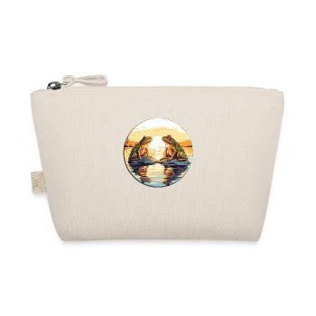 Deux grenouilles profitant du coucher de soleil - Trousse biologique - nature - Devant