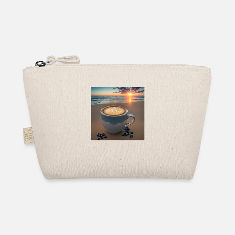 Tolle Tasse Kaffee, ungewöhnliches Design - Bio-Täschchen - Natur