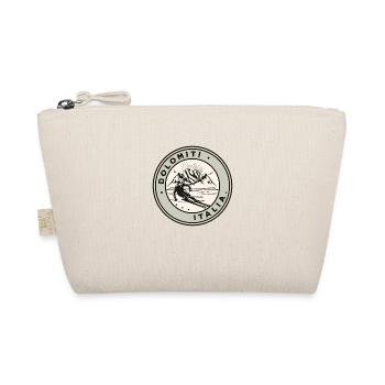 Dolomiti Italia Vintage Skiing - Organic Pouch - nature - Front