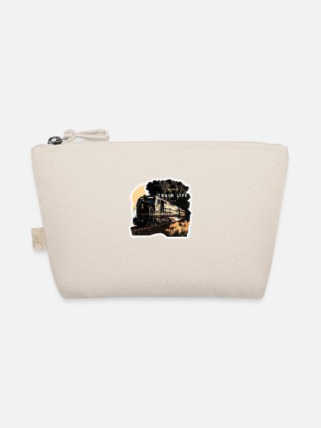 Train Life : Passionné de trains - Trousse biologique - nature - Devant