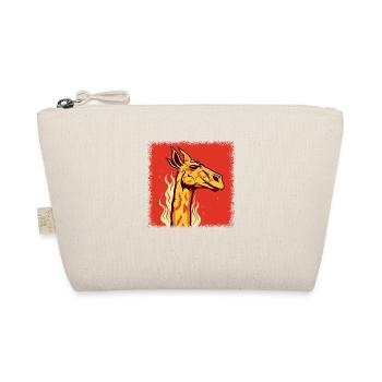 cool africa animal geek cute giraffe present idea - Bio-Täschchen - Natur - Vorne