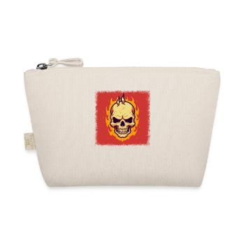 balloons skeleton cute - Organic Pouch - nature - Front