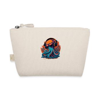 Oktopus mit Sonnenbrille - Bio-Täschchen - Natur - Vorne