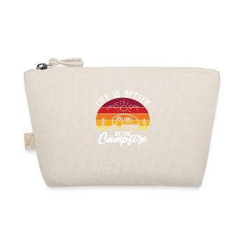 Life is better by the Campfire - Organic Pouch - nature - Front