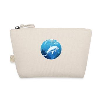 Weißer Delphin - Bio-Täschchen - Natur - Vorne