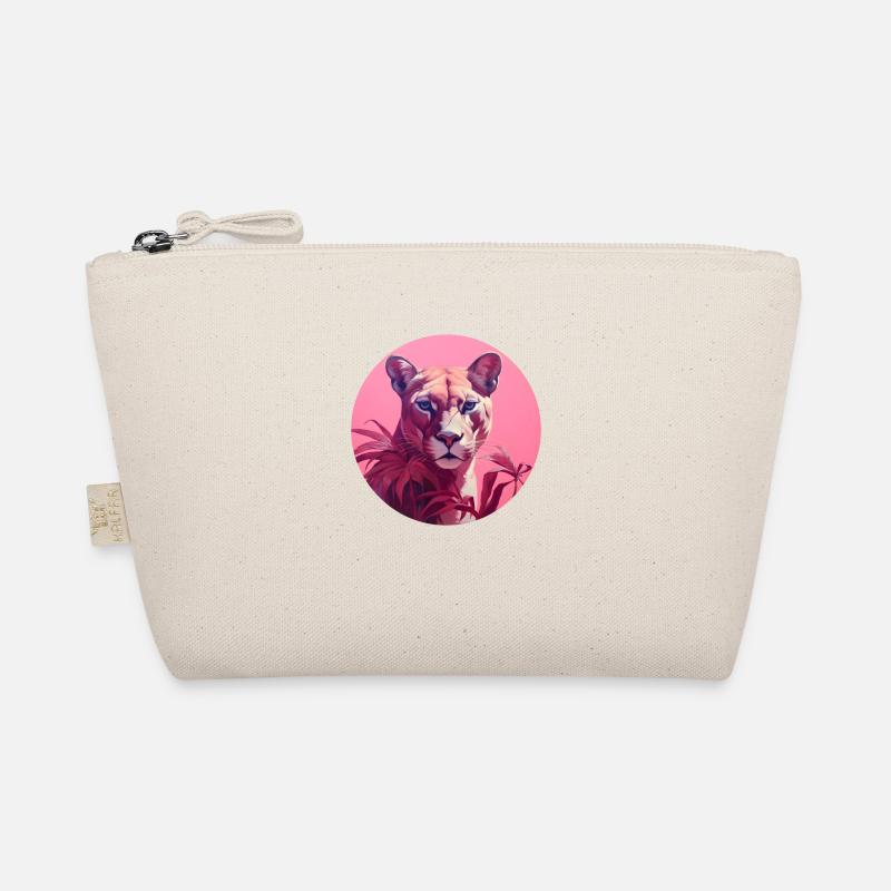 Panther in Pink Bio-Täschchen