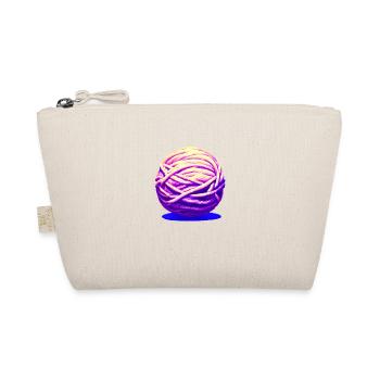Knitting Seamstress Knitter Crochet Tailor - Organic Pouch - nature - Front