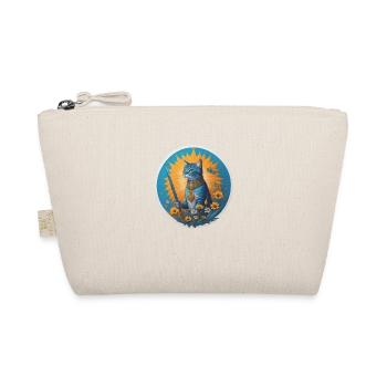 The summer guardian blue cat - Organic Pouch - nature - Front
