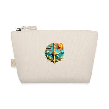 Summer beach origami sword - Organic Pouch - nature - Front