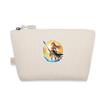 Cat girl of the summer beach, fusion with a sword - Organic Pouch - nature - Front