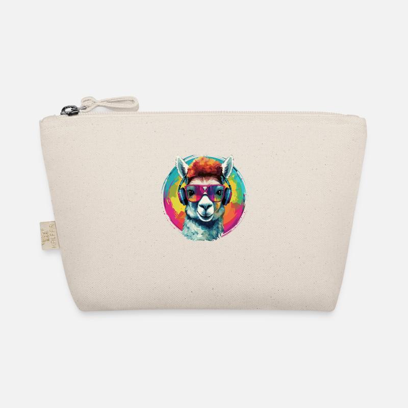 Crazy Alpaca Rainbow Art Organic Pouch