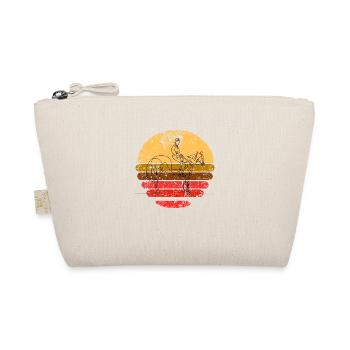 Retro pferd reiter 1 - Bio-Täschchen - Natur - Vorne