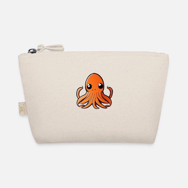 Sweet octupus - Organic Pouch - nature