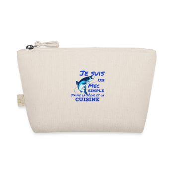 Je suis un mec simple, j'aime la pêche la cuisine - Trousse biologique - nature - Devant