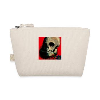 skull red - Organic Pouch - nature - Front