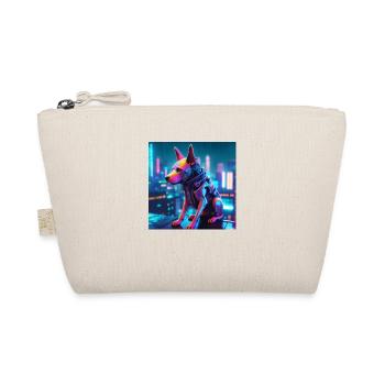 Cyberpunk Dog - Organic Pouch - nature - Front