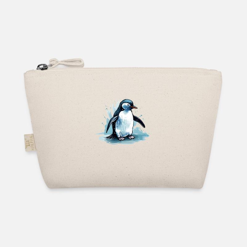 Penguin fighting for survival Organic Pouch