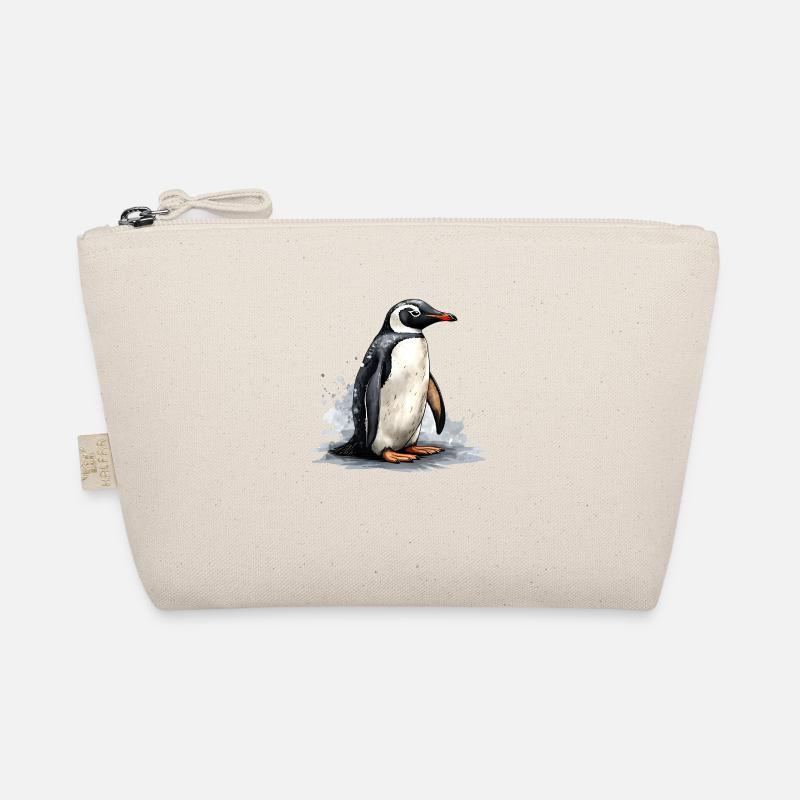 Pinguin auf Eisscholle - Bio-Täschchen - Natur