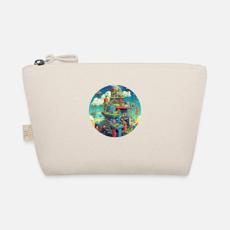 Fun with pixel video games Organic Pouch