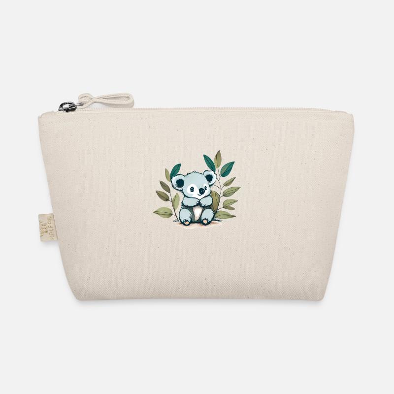 Koala bear with eucalyptus leaves Organic Pouch