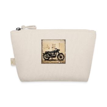 Une moto noire pour un vintage ride ! - Trousse biologique - nature - Devant