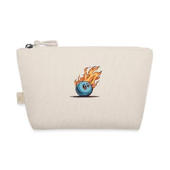 A flaming bowling ball - Bio-Täschchen - Natur - Vorne