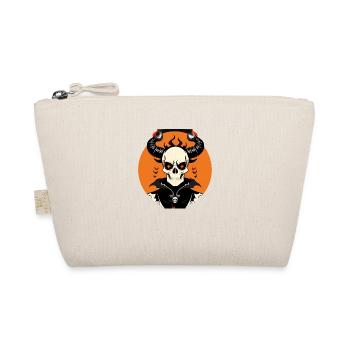 Horned skull | I came with Summer and Fire - Organic Pouch - nature - Front