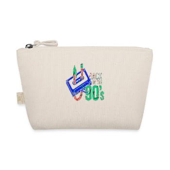 90s cute 80s retro vintage funny cool nostalgia - Organic Pouch - nature - Front