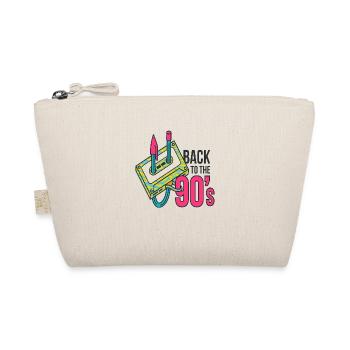 90s cute 80s retro vintage funny cool nostalgia - Organic Pouch - nature - Front