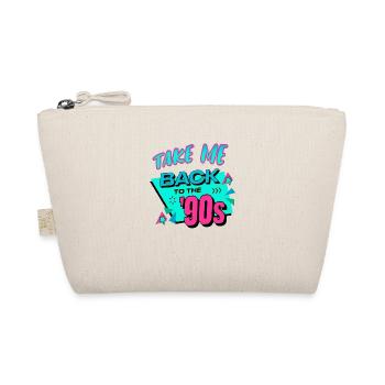90er Jahre Niedlich 80er Jahre Retro Vintage Lustig Cool Nostalgie - Bio-Täschchen - Natur - Vorne
