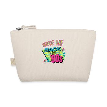 90s cute 80s retro vintage funny cool nostalgia - Organic Pouch - nature - Front