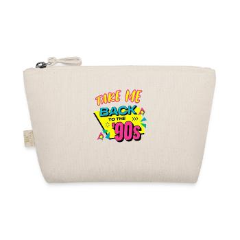 90s cute 80s retro vintage funny cool nostalgia - Organic Pouch - nature - Front