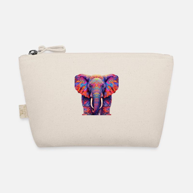 Psychedelic elephant Organic Pouch