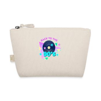 90s cute 80s retro vintage funny cool nostalgia - Organic Pouch - nature - Front