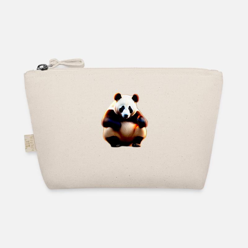 Panda Bär - Bio-Täschchen - Natur