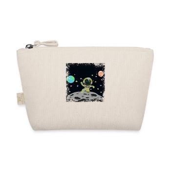 Blue Green Grunge astronaut - Organic Pouch - nature - Front