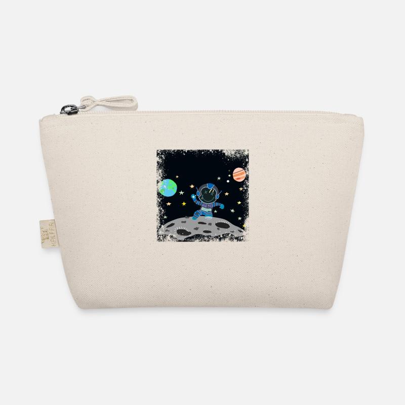 Grunge Blue Gray Astronaut Organic Pouch