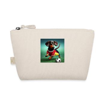 Teckel jouant au football - Trousse biologique - nature - Devant