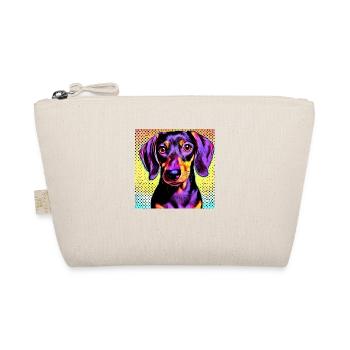 Dachshund Pop Art - Organic Pouch - nature - Front