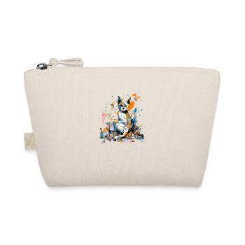 Miko the painter cat - Organic Pouch - nature - Front