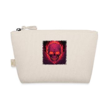 Fuck Off Skeleton Hand Tshirts Dead Present Idea - Organic Pouch - nature - Front