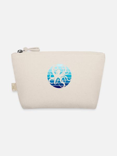 Oktopus Vintage-Geschenk - Bio-Täschchen - Natur