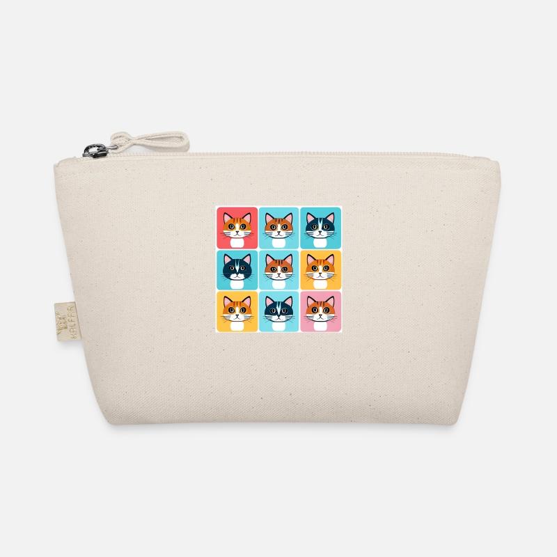 Motif de couleur de chat mignon Trousse biologique