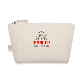 Je m’aime car je suis le meilleur - Trousse biologique - nature - Devant
