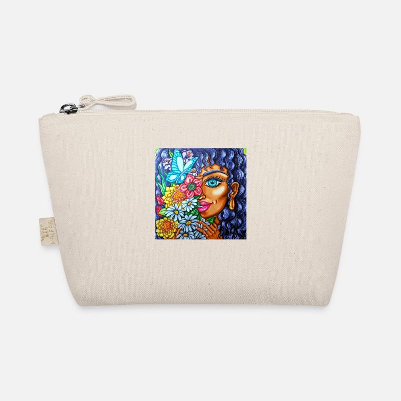 Mädchen mit Blumen Bio-Täschchen